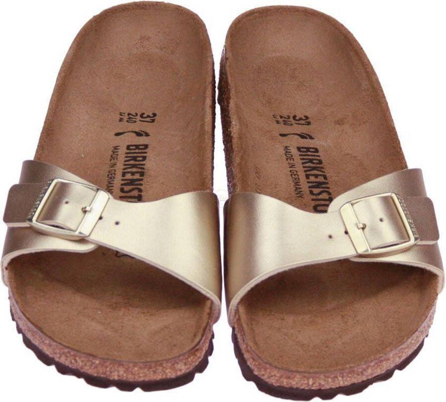 Birkenstock Madrid Narrow Birko-Flor Gold