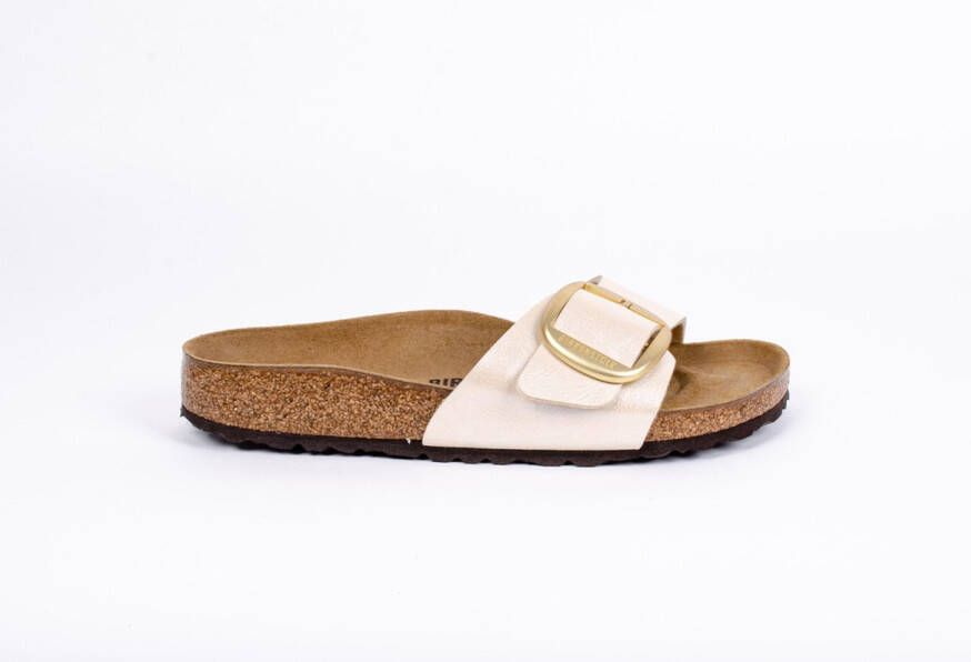 BIRKENSTOCK Slippers Dames Madrid Big Buckle Dames Maat: 40 Materiaal: Leer Kleur: Wit - Foto 6