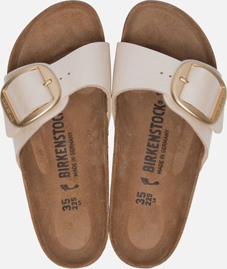BIRKENSTOCK Slippers Dames Madrid Big Buckle Dames Maat: 40 Materiaal: Leer Kleur: Wit - Foto 4