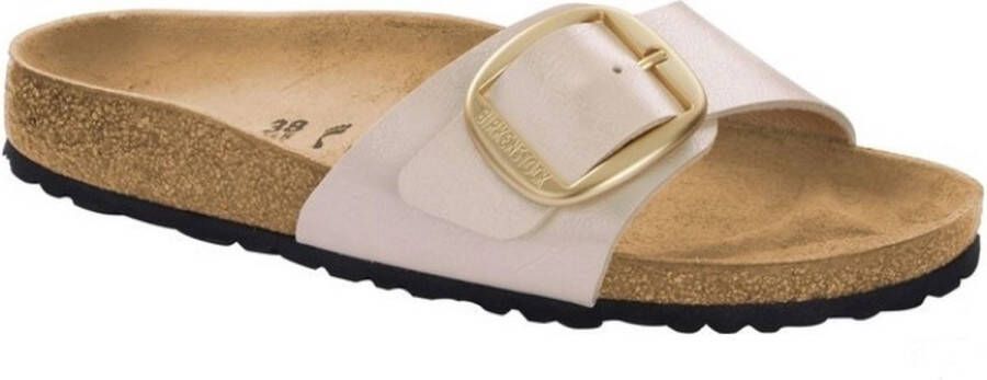 BIRKENSTOCK Slippers Dames Madrid Big Buckle Dames Maat: 40 Materiaal: Leer Kleur: Wit - Foto 8