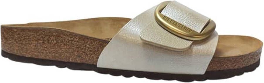 BIRKENSTOCK Slippers Dames Madrid Big Buckle Dames Maat: 40 Materiaal: Leer Kleur: Wit - Foto 8
