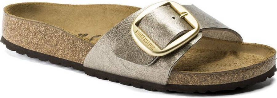 BIRKENSTOCK Slippers Dames Madrid Big Buckle Dames Maat: 43 Kleur: Taupe - Foto 4