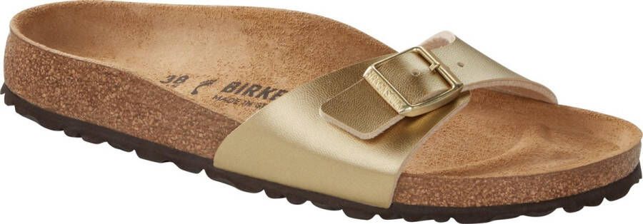 BIRKENSTOCK Slippers Madrid Maat: 43 Materiaal: Leatherlook Kleur: Goud - Foto 4
