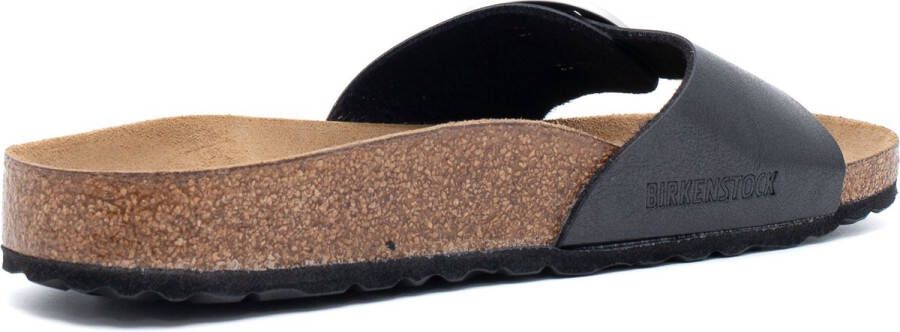 BIRKENSTOCK Slippers Dames Madrid Big Buckle Dames Maat: 42 Materiaal: Leer Kleur: Zwart - Foto 3