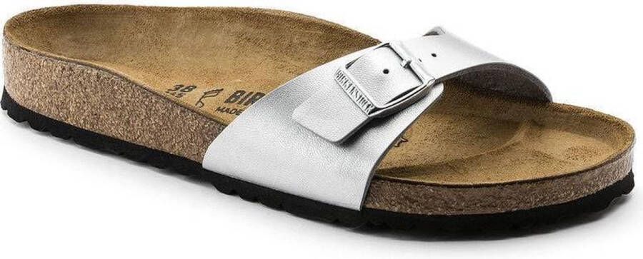 Birkenstock Zilveren Slide Sandalen Madrid Stijl Gray - Foto 5