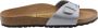 Birkenstock Zilveren Slide Sandalen Madrid Stijl Gray Dames - Thumbnail 12