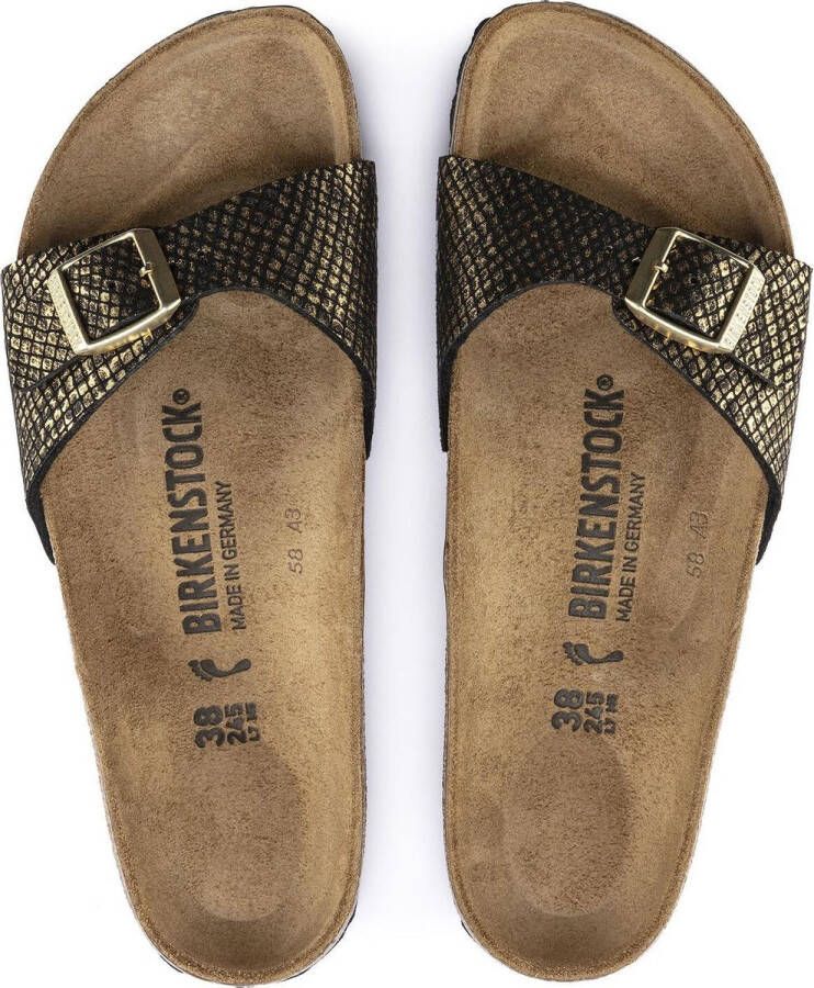 Birkenstock Slippers Madrid shiny python met voorgevormd voetbed schoenwijdte: smal - Foto 2