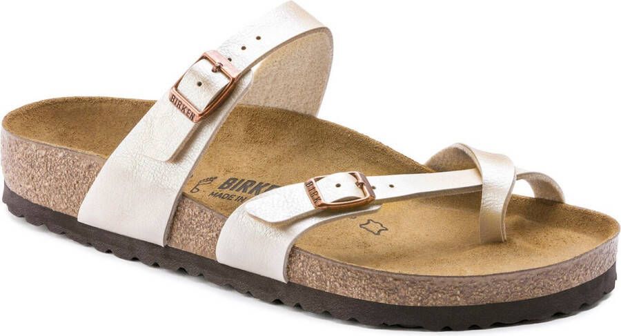 Birkenstock Mayari BF Graceful Regular Dames Slippers Pearl White