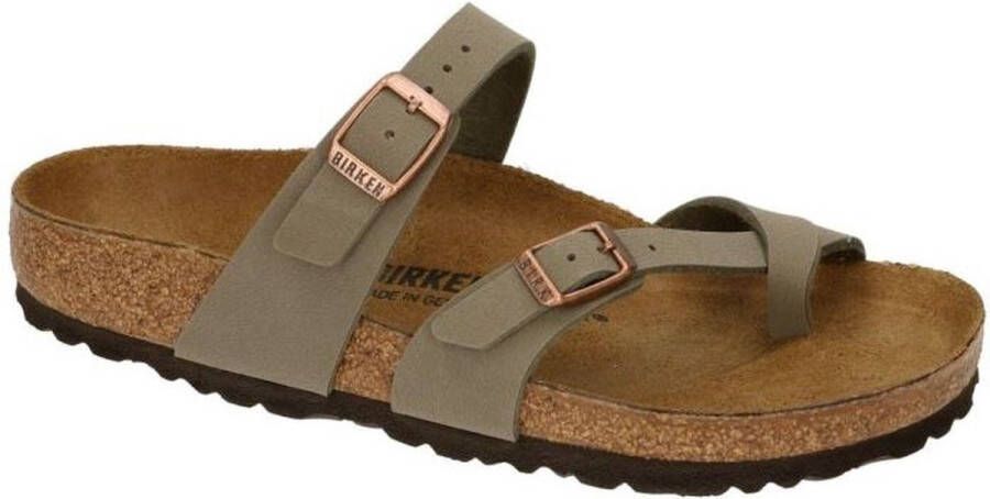Birkenstock Groene zomersliders Stijlvol en comfortabel Green - Foto 5