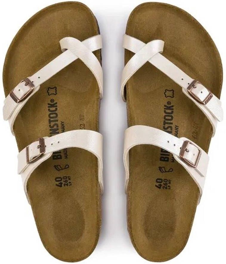 Birkenstock Mayari Birko-Flor Narrow Fit Graceful Pearl White