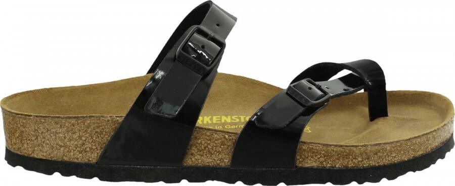 Birkenstock Mayari Dames Slippers Black Patent Narrow fit | Zwart | Imitatieleer - Foto 7