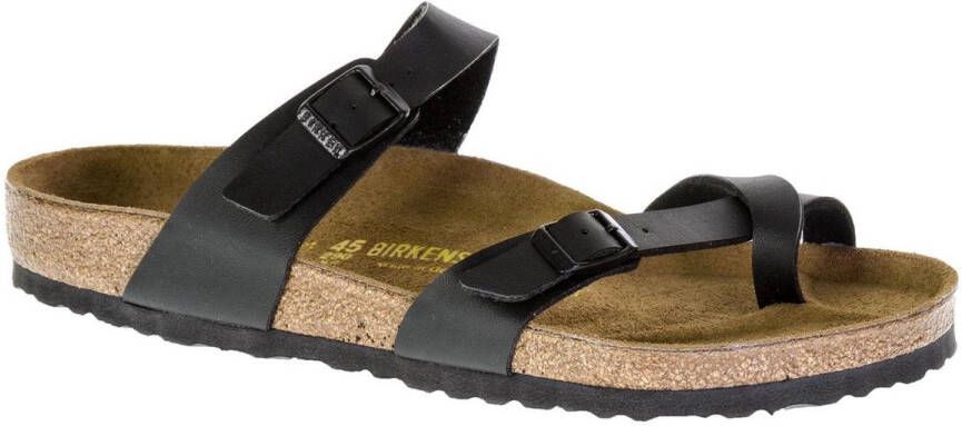 Birkenstock Slippers Mayari regular Birko-Flor Zwart Maat:35 - Schoenen.nl
