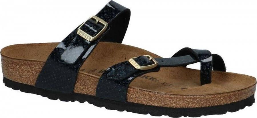 Birkenstock Mayari Dames Slippers Regular fit Magic Snake Black