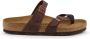 Birkenstock Women's Mayari Natural Leather Oiled Sandalen Regular bruin - Thumbnail 1