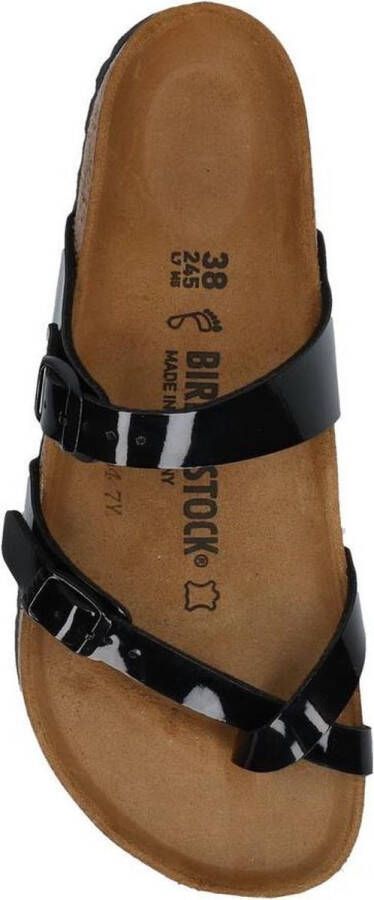 Birkenstock Mayari Dames Slippers Black Patent Narrow fit | Zwart | Imitatieleer - Foto 6
