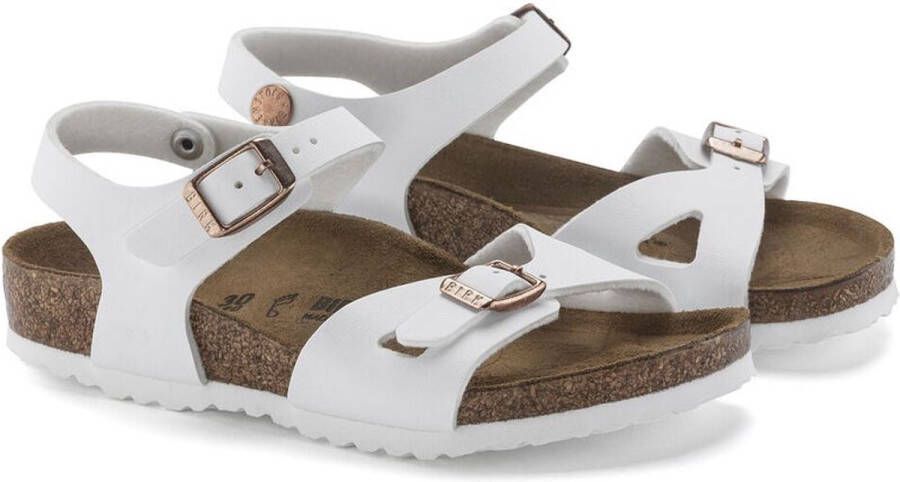 Birkenstock Meisjes Rio KIds White Birko Flor WIT