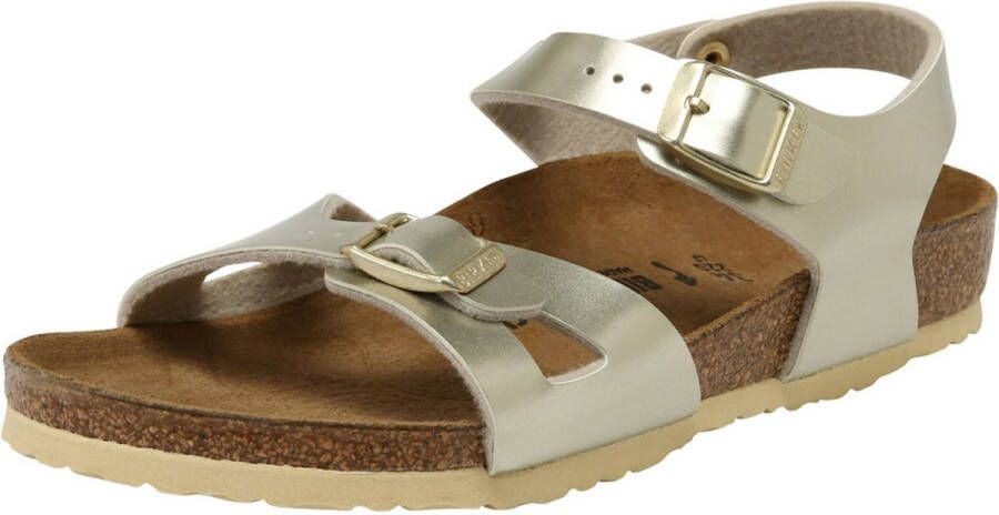 Birkenstock Rio Kids Sandalen Electric Metallic Gold Narrow fit | Goud | Imitatieleer - Foto 8