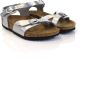 Birkenstock Rio Slippers Meisjes zilver - Thumbnail 1