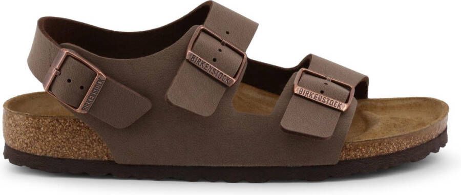 Birkenstock Bruine Sandalen met Leren en Synthetische Voering Brown Unisex - Foto 3