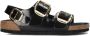 BIRKENSTOCK Slippers Dames Milano Big Buckle Dames Maat: 40 Materiaal: Leer Kleur: Zwart - Thumbnail 2