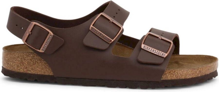 Birkenstock Milano Sandalen Dark Brown Regular-fit Bruin Imitatieleer - Foto 3