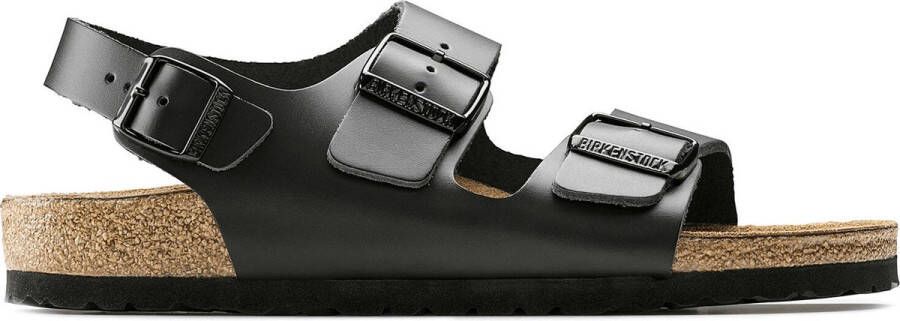 Birkenstock Milano Sandalen Black Regular fit | Zwart | Leer