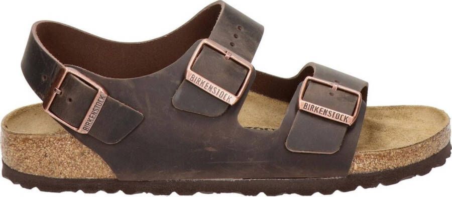 Birkenstock Bruine Sandalen met Leren en Synthetische Voering Brown Unisex - Foto 3
