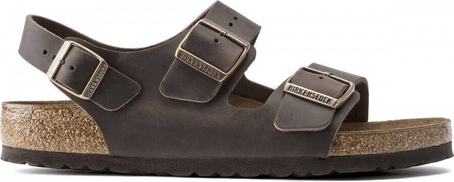 Birkenstock Milano Platte Sandalen Comfort en Stijl Bruin