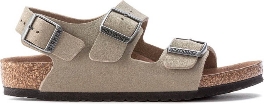 Birkenstock sandalen voor babyjongens Milano Bfbc Earthy V. Fad. Veg Grijs