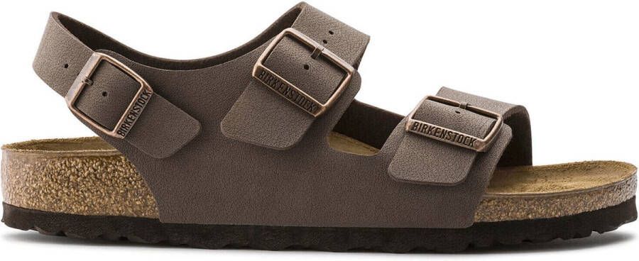 Birkenstock Milano Sandalen Mocha Narrow fit | Bruin | Imitatieleer