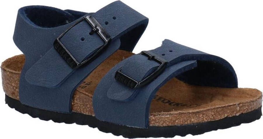Birkenstock New York Junior Birko Flor BC Narrow Junior Sandaal Marineblauw