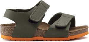 Birkenstock Palu Kids Sandalen Desert Soil Moss Green Orange Narrow fit | Groen | Imitatieleer