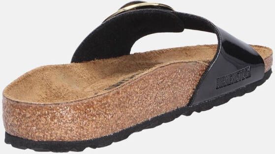 Birkenstock Slippers Madrid Big Buckle BF Patent Black Gold