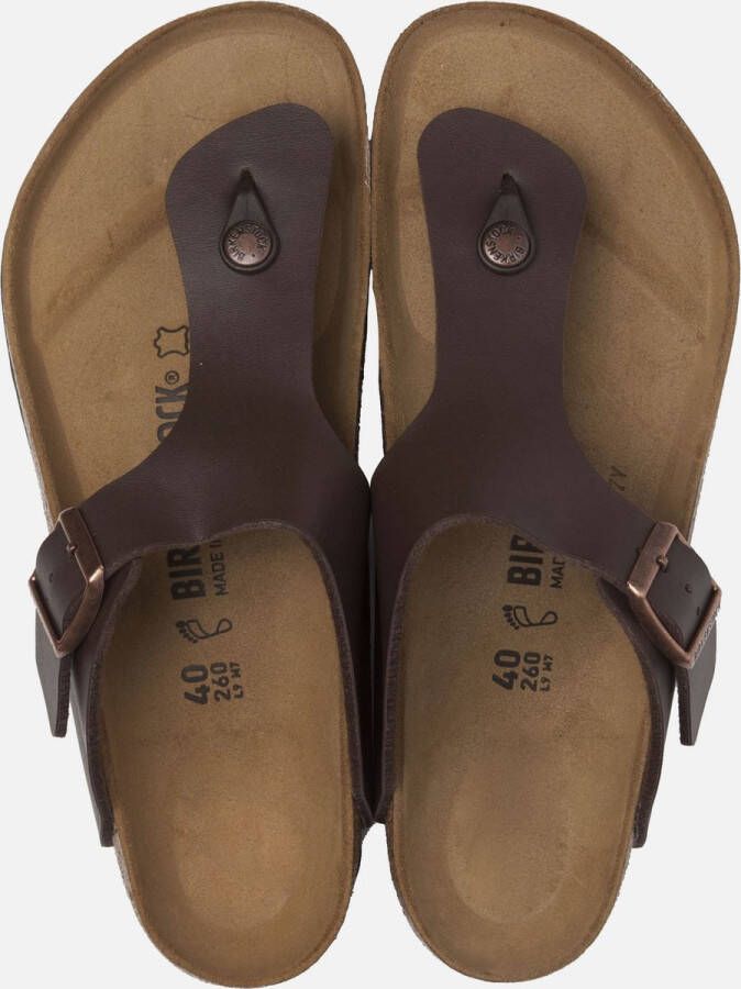 Birkenstock Ramses Habana regular Birko-Flor Nubuck Heren Teenslipper Nubuck Brown - Foto 2