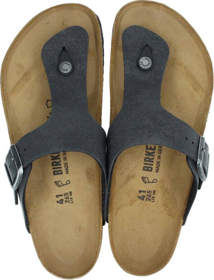 Birkenstock Ramses Regular Finished Birko-Flor Nubuck Heren Teenslipper Zwart - Foto 3