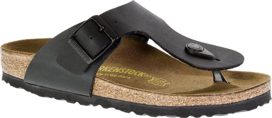 Birkenstock Ramses Slippers Black Narrow fit | Zwart | Imitatieleer