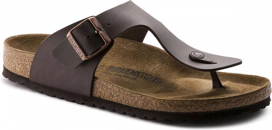 Birkenstock Ramses Slippers Dark Brown Narrow fit | Bruin | Imitatieleer