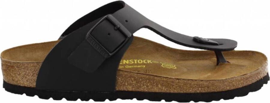 Birkenstock Ramses Slippers Black Narrow fit | Zwart | Imitatieleer