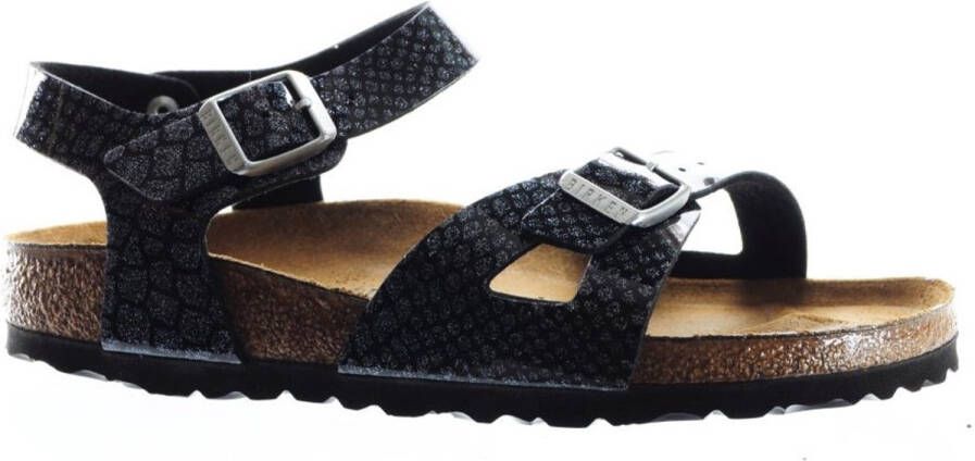 Birkenstock Rio Kids Magic Snake Black
