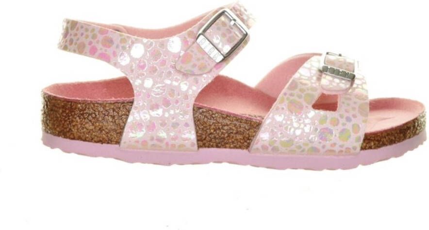 Birkenstock Rio Kids Metalic Stone Rose