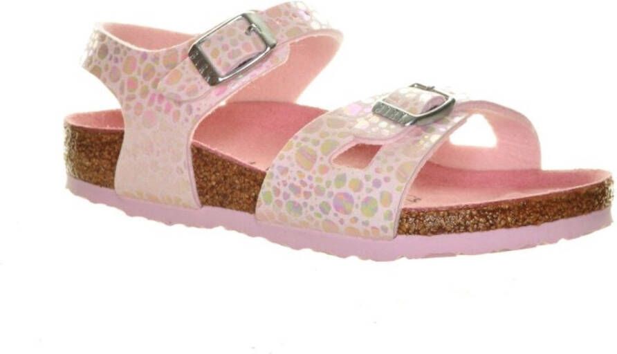 Birkenstock Rio Kids Metalic Stone Rose
