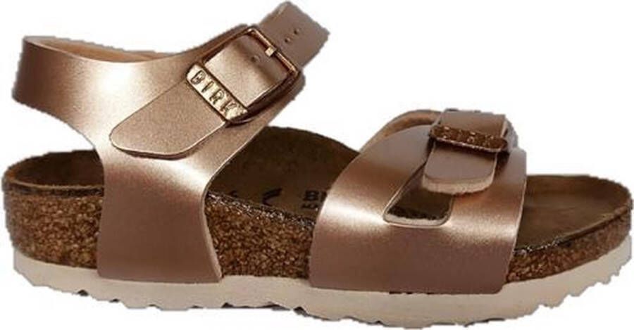 Birkenstock Rio Kids Sandalen Electric Metallic Copper Narrow fit | Goud | Imitatieleer - Foto 8