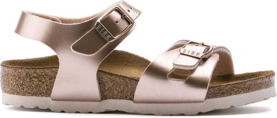 Birkenstock Rio Kids Sandalen Electric Metallic Copper Narrow fit | Goud | Imitatieleer - Foto 9