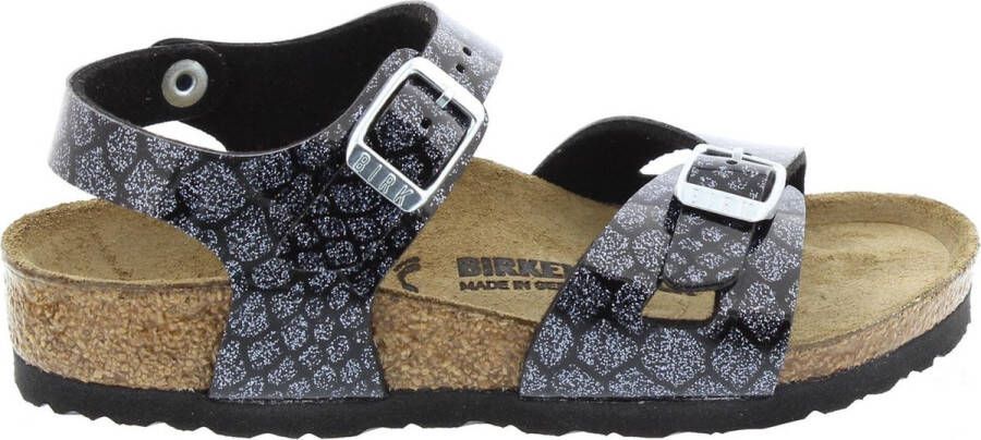 Birkenstock Rio Magic Snake Black-Silver Sandalen Kids
