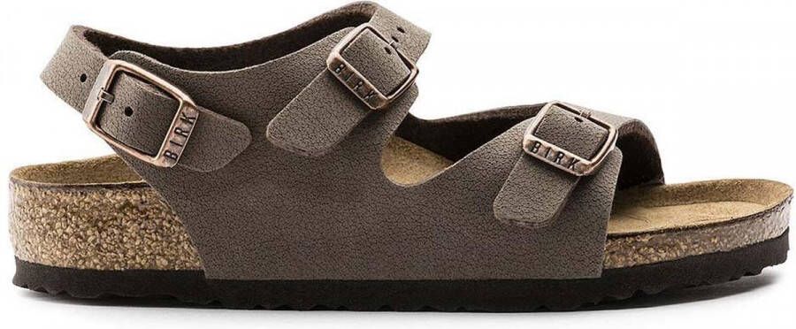 Birkenstock Rio Mocha Narrow Easy Nubuck Kindersandaal 27 Bruin