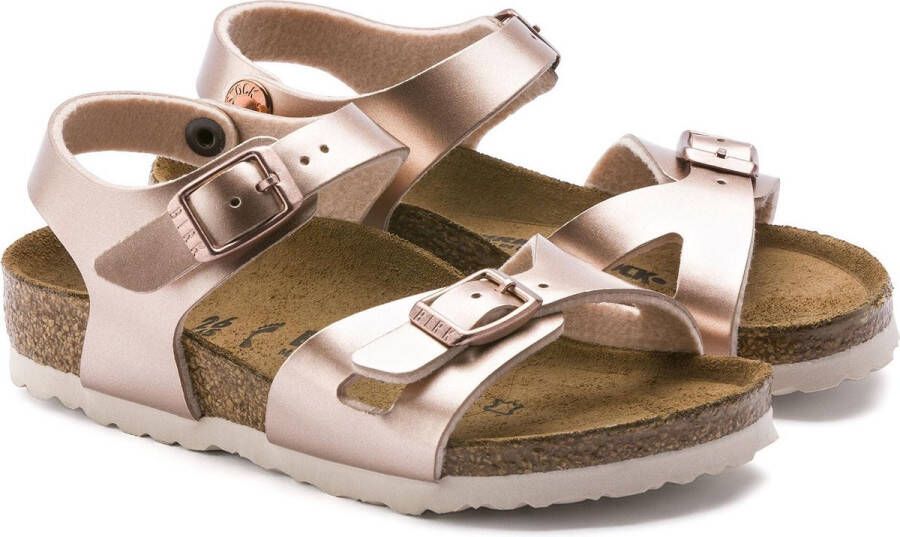 Birkenstock Rio Kids Sandalen Electric Metallic Copper Narrow fit | Goud | Imitatieleer - Foto 11