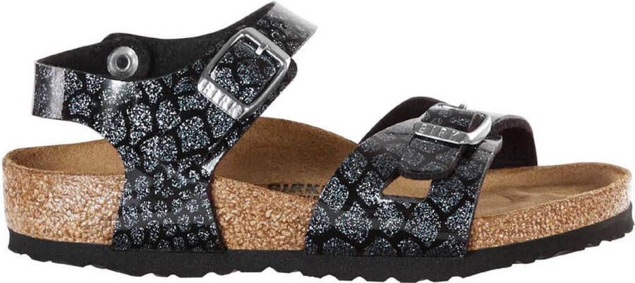 Birkenstock Rio Magic Snake Black-Silver Sandalen Kids
