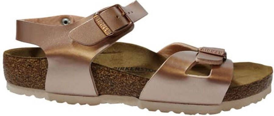 Birkenstock Rio Kids Sandalen Electric Metallic Copper Narrow fit | Goud | Imitatieleer - Foto 10