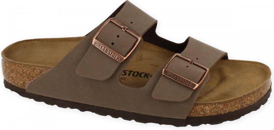Birkenstock Slippers van echt leer met brede riempjes model 'ARIZONA' - Foto 15
