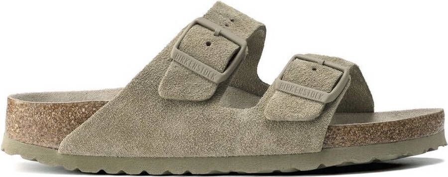 Birkenstock Arizona Sfb Vl Faded Khaki Schoenmaat 41 Slides & sandalen 1019045